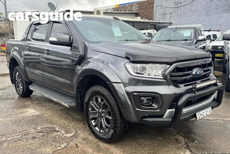 Grey 2020 Ford Ranger Double Cab Pick Up Wildtrak 3.2 (4X4)