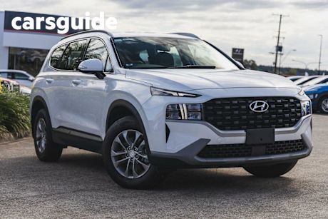 White 2023 Hyundai Santa FE Wagon Active Crdi (awd)