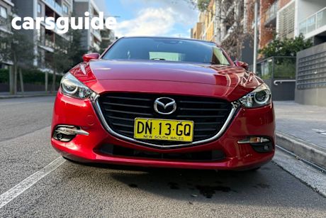 Red 2016 Mazda 3 Sedan Maxx