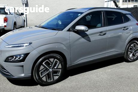 Grey 2022 Hyundai Kona Wagon Highlander Electric EXT Range