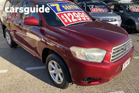 Red 2009 Toyota Kluger Wagon KX-R (fwd) 7 Seat