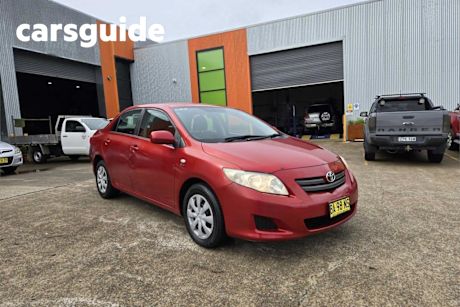 Red 2008 Toyota Corolla Sedan Ascent
