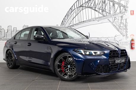 Blue 2024 BMW M3 Sedan Competition M Xdrive