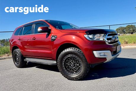 Red 2015 Ford Everest Wagon Trend
