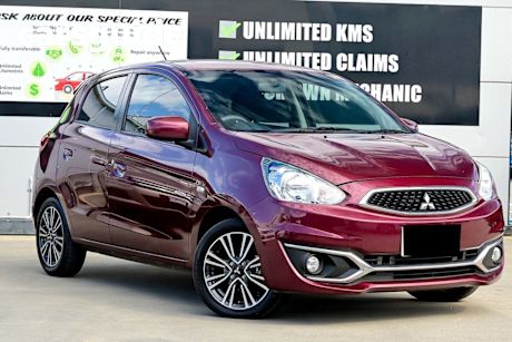 Red 2017 Mitsubishi Mirage Hatchback LS