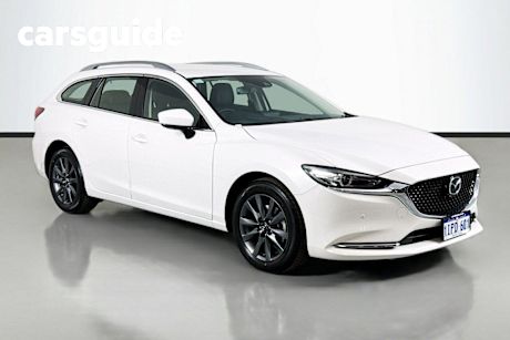 White 2025 Mazda 6 Wagon G25 Touring