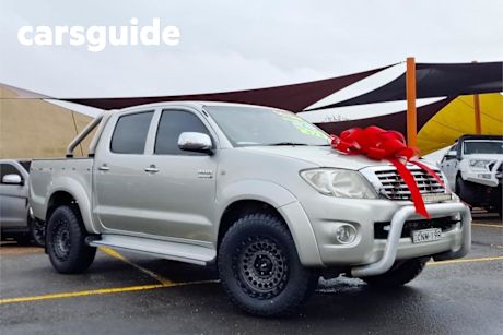 Silver 2010 Toyota Hilux Dual Cab Chassis SR (4X4)