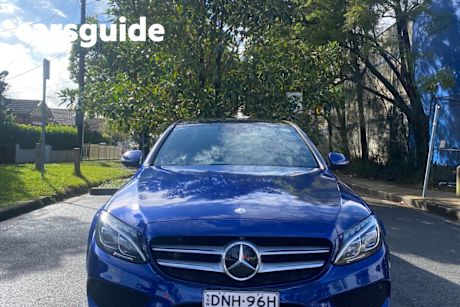 Blue 2016 Mercedes-Benz C250 Sedan
