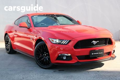 Red 2017 Ford Mustang Coupe Fastback GT 5.0 V8