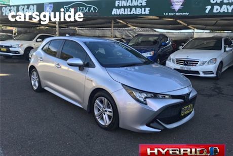 Silver 2019 Toyota Corolla Hatchback Ascent Sport (hybrid)