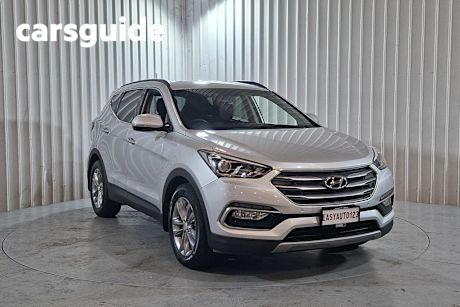 White 2016 Hyundai Santa FE Wagon Elite Crdi (4X4)