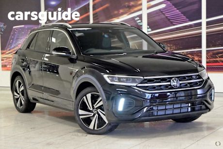 Black 2024 Volkswagen T-ROC Wagon 140TSI DSG 4MOTION R-Line
