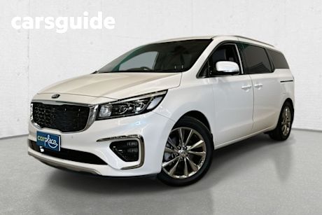 White 2020 Kia Carnival Wagon Platinum