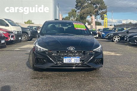 Black 2023 Hyundai I30 Sedan N Line