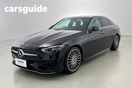 Black 2023 Mercedes-Benz C200 Sedan Mhev