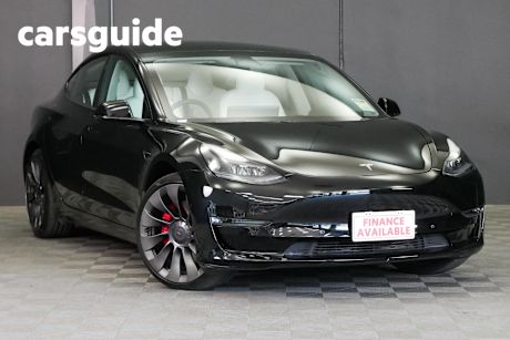 Black 2022 Tesla Model 3 Sedan Performance