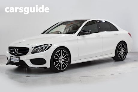 White 2017 Mercedes-Benz C200 Sedan