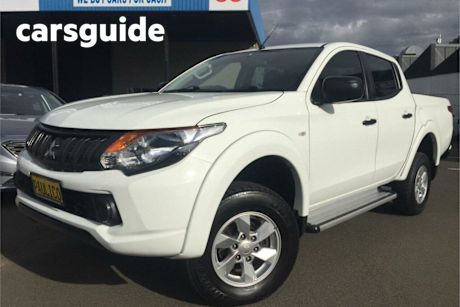 White 2018 Mitsubishi Triton Dual Cab Utility GLX Plus (4X4)