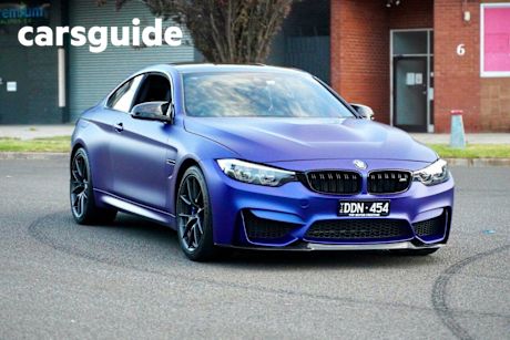 Blue 2018 BMW M4 Coupe CS