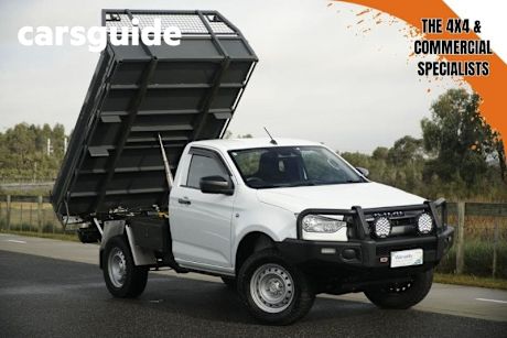 White 2021 Isuzu D-MAX Cab Chassis SX (4X4)
