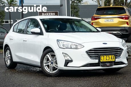 White 2019 Ford Focus Hatchback Trend