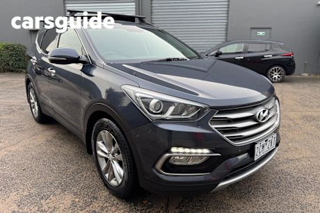 Blue 2016 Hyundai Santa FE Wagon Elite Crdi (4X4)