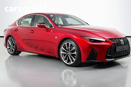 Red 2020 Lexus IS350 Sedan F Sport