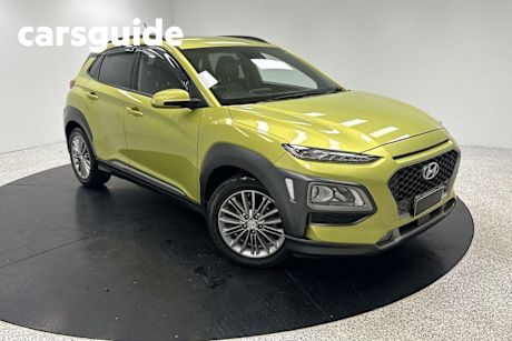 Yellow 2017 Hyundai Kona Wagon Elite