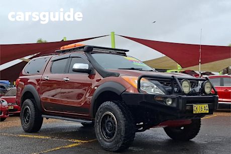 Red 2012 Mazda BT-50 Dual Cab Utility XTR (4X4)