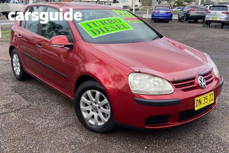 Red 2007 Volkswagen Golf Hatchback 2.0 TDI Comfortline