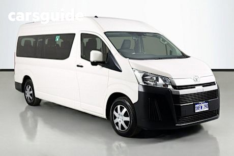 White 2021 Toyota Hiace Commercial Commuter High Roof Super LWB