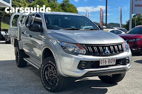Silver 2017 Mitsubishi Triton Dual Cab Utility GLX Plus (4X4)