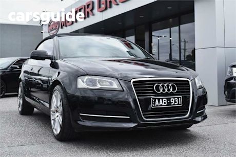 Black 2010 Audi A3 Cabriolet 1.8 Tfsi Ambition