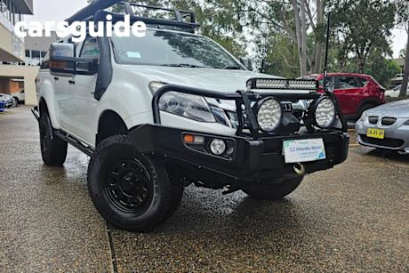 White 2014 Isuzu D-MAX Ute Tray LS-M (4x4) TF MY15
