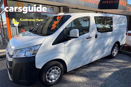 White 2024 Toyota Hiace Van LWB (4 Door Option)