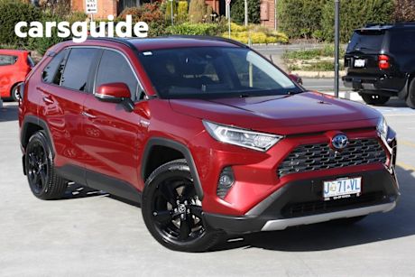 Red 2021 Toyota RAV4 Wagon Cruiser (awd) Hybrid