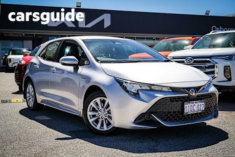 Silver 2022 Toyota Corolla Hatchback Ascent Sport Hybrid