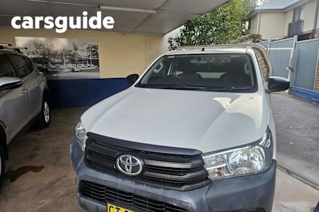 White 2019 Toyota Hilux Cab Chassis Workmate