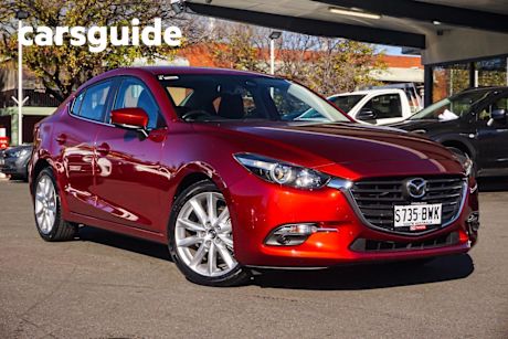 Red 2018 Mazda 3 Sedan SP25