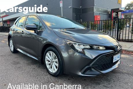 Grey 2023 Toyota Corolla Hatchback Ascent Sport + Conv PK Hybrid