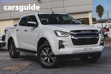 White 2023 Isuzu D-MAX Crew Cab Utility LS-U (4X4)