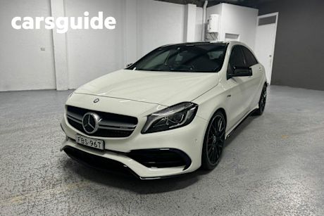 White 2017 Mercedes-Benz A45 Hatchback 4Matic (fuel Efficient)