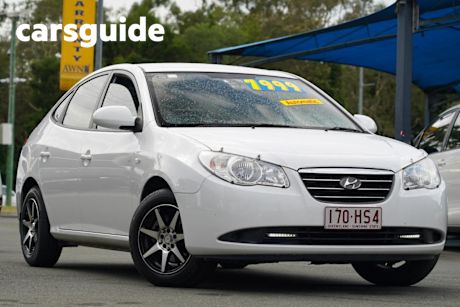 White 2008 Hyundai Elantra Sedan SX
