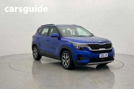 Blue 2021 Kia Seltos Wagon Sport (fwd)