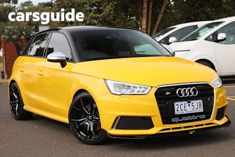 Yellow 2015 Audi S1 Hatchback Sportback 2.0 Tfsi Quattro