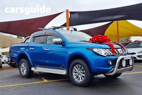 Blue 2016 Mitsubishi Triton Dual Cab Utility GLS (4X4)