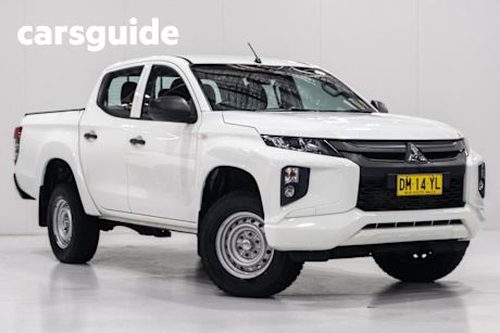 White 2021 Mitsubishi Triton Double Cab Pick Up GLX Adas (4X4)