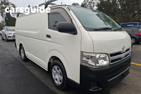 White 2013 Toyota Hiace Van LWB