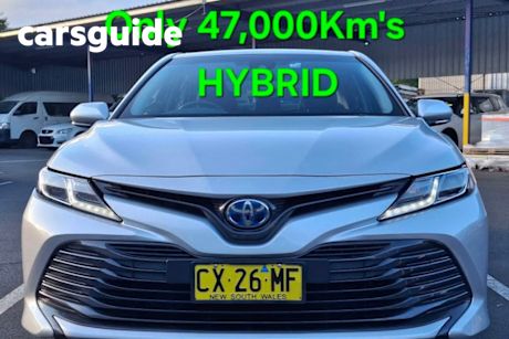 Silver 2020 Toyota Camry Sedan Ascent Hybrid