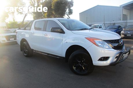 White 2014 Mazda BT-50 Dual Cab Utility GT (4X4)